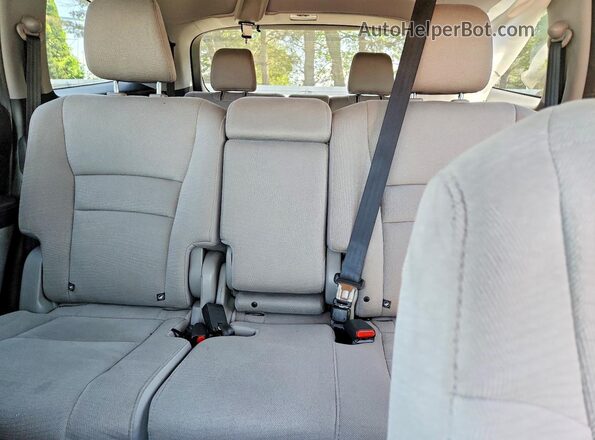 5FNYF6H4XJB047633 2018 HONDA PILOT Black Вид задніх сидінь