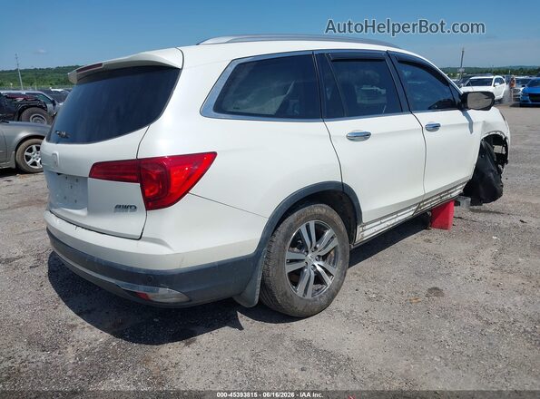 5FNYF6H50HB045554 2017 HONDA PILOT White Задня права чверть