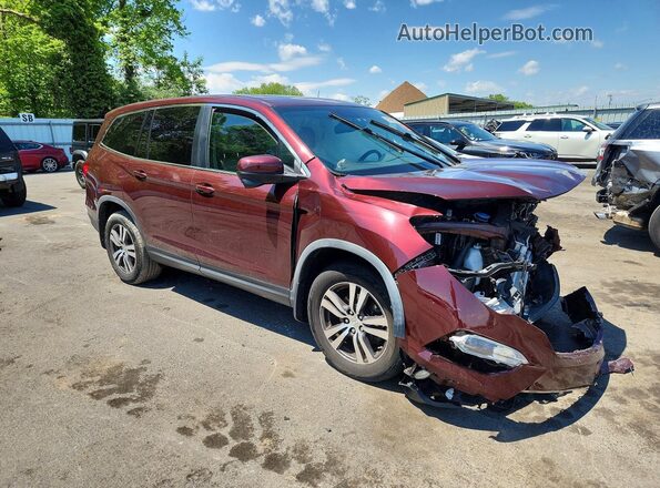 5FNYF6H50JB035242 2018 HONDA PILOT Maroon 