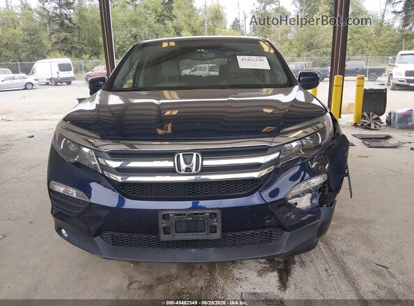 5FNYF6H50JB070492 2018 HONDA PILOT Blue Вид щитка приладів
