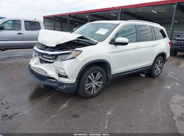 5FNYF6H51JB019003 2018 HONDA PILOT White Առջևի ձախ երեք քառորդ տեսարան