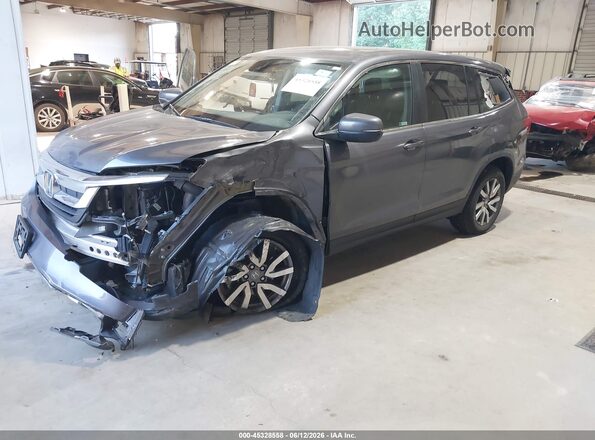 5FNYF6H51MB044312 2021 HONDA PILOT Gray Vista tres cuartos delantera izquierda
