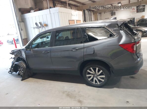 5FNYF6H51MB044312 2021 HONDA PILOT Gray Vista interior de 360 grados