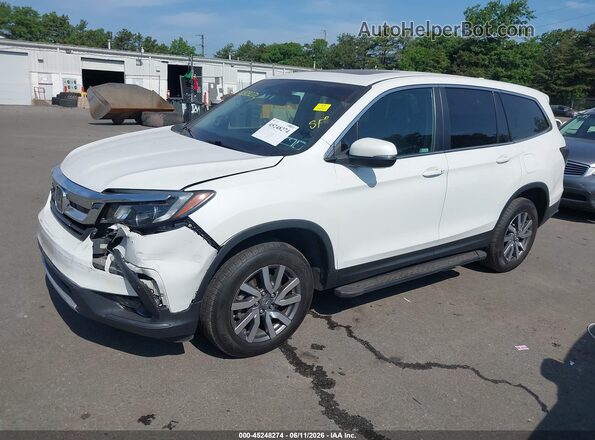 5FNYF6H51MB102175 2021 HONDA PILOT Белый Передняя левая четверть