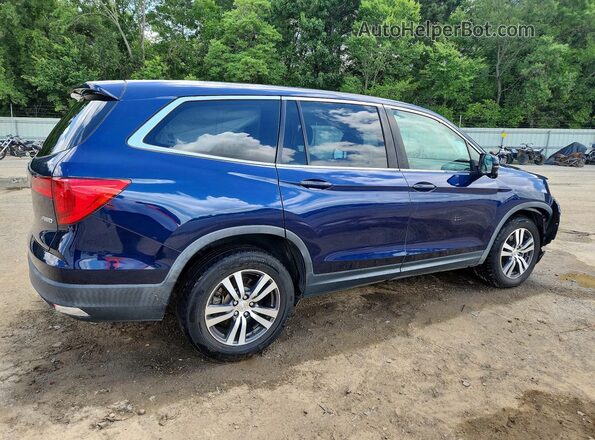 5FNYF6H52HB103485 2017 HONDA PILOT Blue Задня права чверть