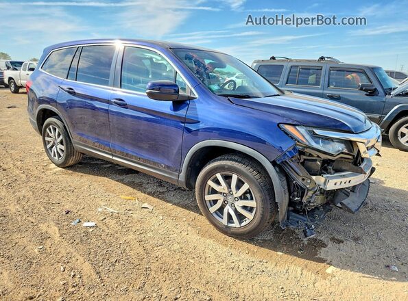 5FNYF6H52KB028617 2019 HONDA PILOT Blue Przód prawy