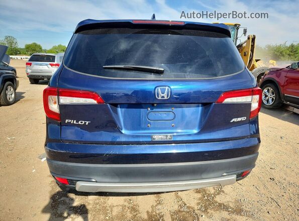 5FNYF6H52KB028617 2019 HONDA PILOT Blue Widok z tyłu