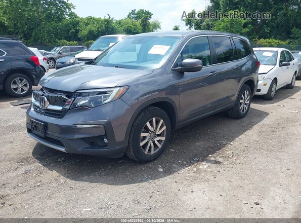 5FNYF6H52KB095007 2019 HONDA PILOT Gray წინა მარცხენა ხედი სამი მეოთხედიდან