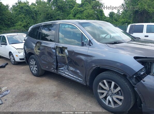 5FNYF6H52KB095007 2019 HONDA PILOT Gray წინა ხედი