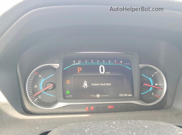5FNYF6H52LB042129 2020 HONDA PILOT Blue Вид щитка приладів