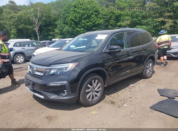 5FNYF6H53NB004735 2022 HONDA PILOT Черный Передняя левая четверть