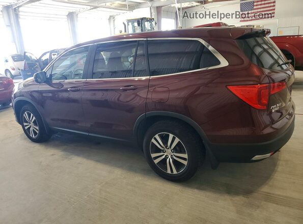 5FNYF6H54JB035258 2018 HONDA PILOT Maroon Задня ліва чверть
