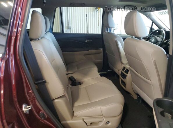 5FNYF6H54JB035258 2018 HONDA PILOT Maroon Вид задньої частини салону