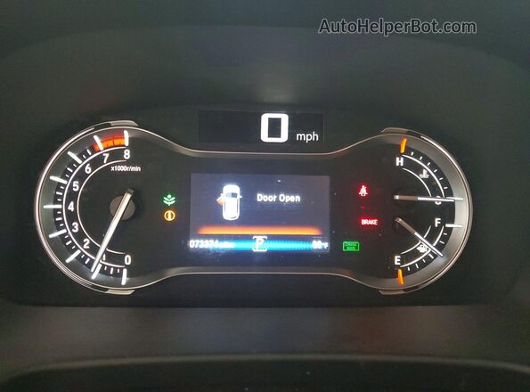5FNYF6H54JB035258 2018 HONDA PILOT Maroon Вид щитка приладів
