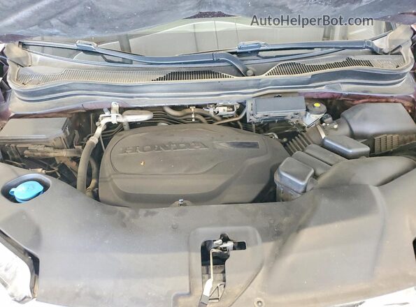 5FNYF6H54JB035258 2018 HONDA PILOT Maroon Вид підкапотного простору