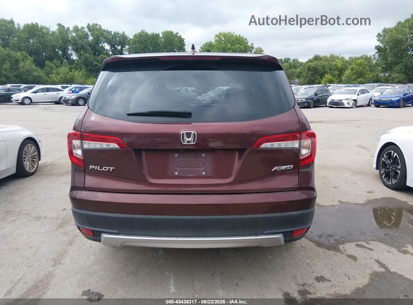 5FNYF6H54KB093954 2019 HONDA PILOT Burgundy 