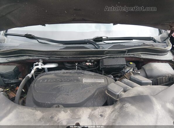 5FNYF6H54KB093954 2019 HONDA PILOT Burgundy Vista trasera