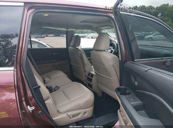 5FNYF6H54KB093954 2019 HONDA PILOT Burgundy Vista de la etiqueta del VIN