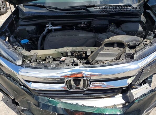 5FNYF6H54LB013036 2020 HONDA PILOT Green Vista del compartimento del motor