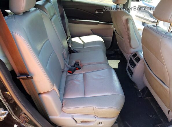 5FNYF6H55GB095901 2016 HONDA PILOT Black Widok wnętrza z tyłu