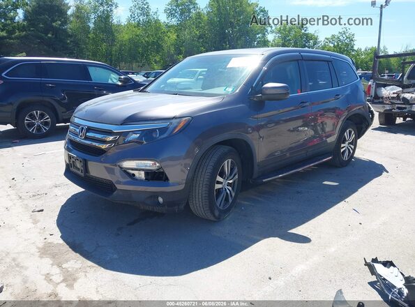 5FNYF6H55HB043444 2017 HONDA PILOT Серый Передняя левая четверть