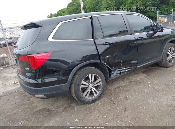 5FNYF6H55JB037908 2018 HONDA PILOT Black Trasero derecho