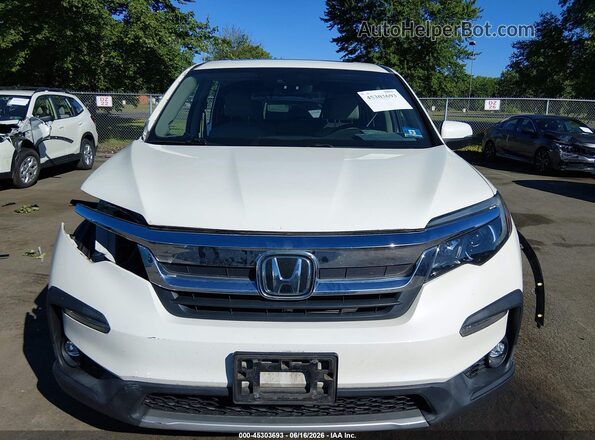 5FNYF6H55KB013769 2019 HONDA PILOT White Instrument cluster view