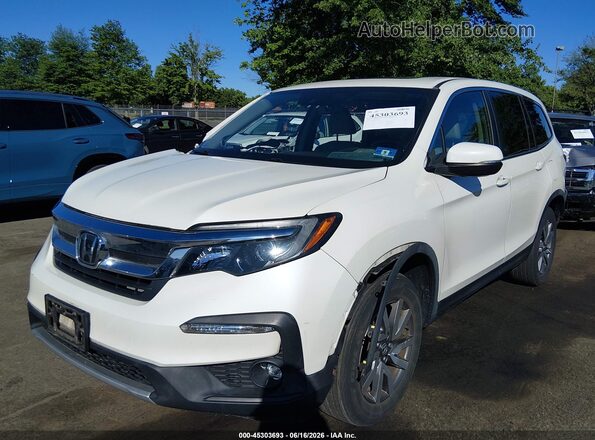 5FNYF6H55KB013769 2019 HONDA PILOT White Front left