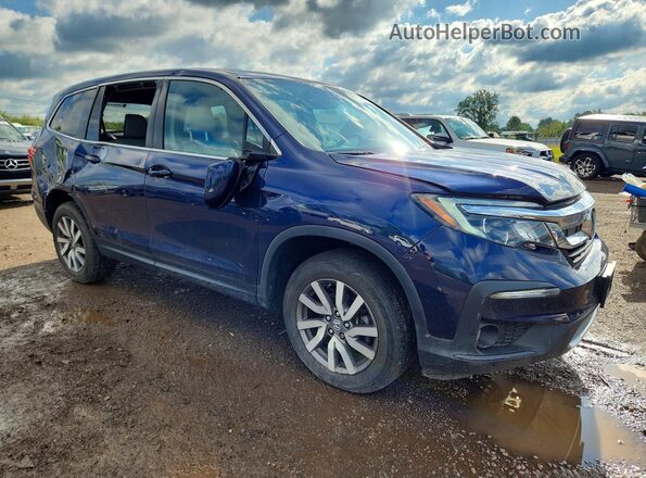 5FNYF6H56KB023162 2019 HONDA PILOT Blue 