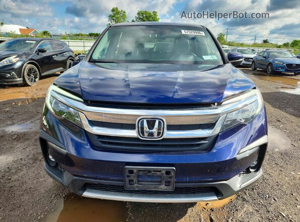 5FNYF6H56KB023162 2019 HONDA PILOT Blue 