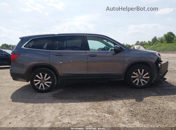 5FNYF6H56KB037501 2019 HONDA PILOT Gray უკანა სალონის ხედი