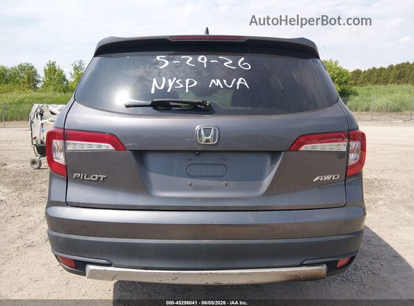 5FNYF6H56KB037501 2019 HONDA PILOT Gray 