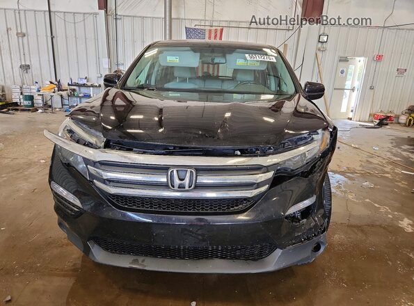 5FNYF6H57HB032204 2017 HONDA PILOT Black Front view
