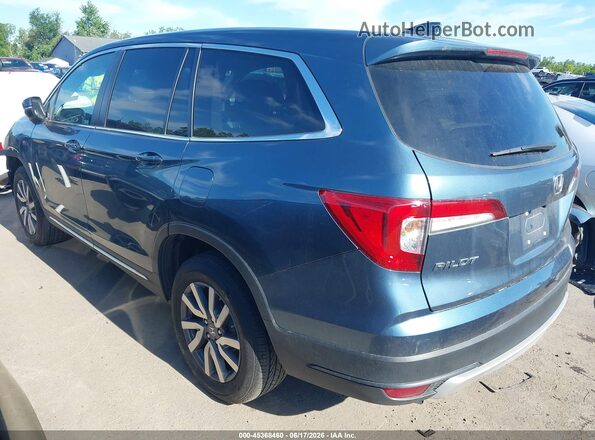 5FNYF6H57KB099733 2019 HONDA PILOT Blue Задня ліва чверть