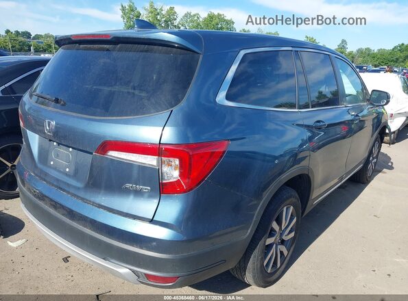 5FNYF6H57KB099733 2019 HONDA PILOT Blue Задня права чверть