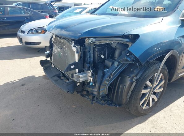 5FNYF6H57KB099733 2019 HONDA PILOT Blue Вид спереду
