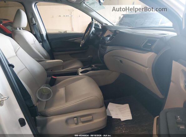 5FNYF6H57LB067804 2020 HONDA PILOT White წინა სალონის ხედი