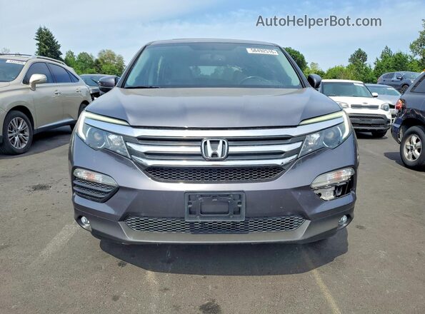 5FNYF6H58JB026529 2018 HONDA PILOT Gray წინა ხედი