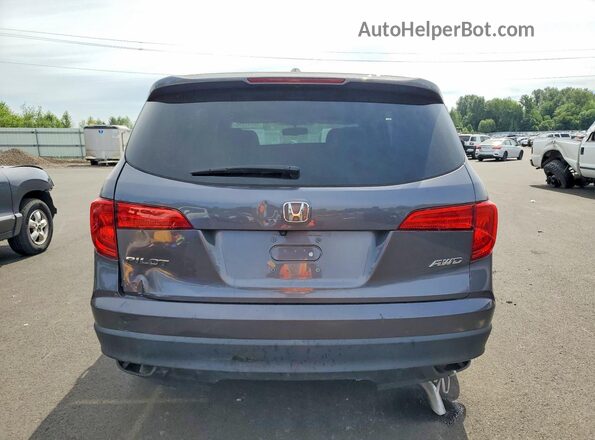 5FNYF6H58JB026529 2018 HONDA PILOT Gray უკანა ხედი