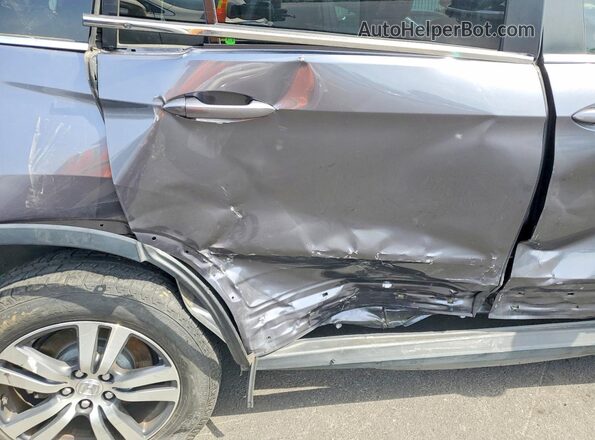 5FNYF6H58JB026529 2018 HONDA PILOT Gray უკანა სალონის ხედი