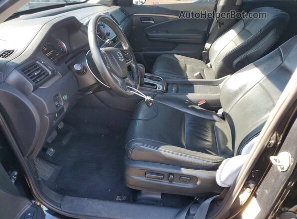 5FNYF6H58KB100940 2019 HONDA PILOT Black Вид салону спереду