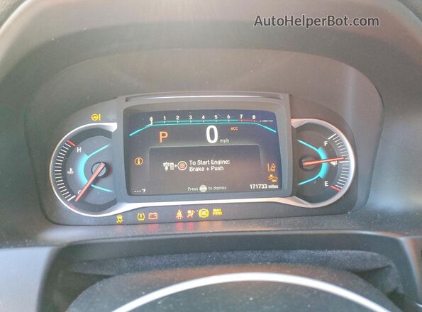 5FNYF6H58KB100940 2019 HONDA PILOT Black Вид щитка приладів