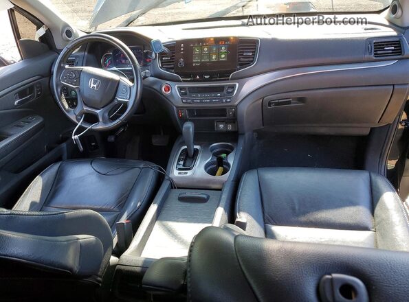5FNYF6H58KB100940 2019 HONDA PILOT Black Вид панелі приладів