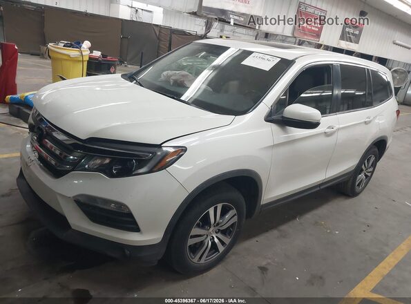 5FNYF6H59GB095092 2016 HONDA PILOT White წინა მარცხენა ხედი სამი მეოთხედიდან