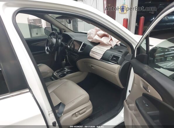 5FNYF6H59GB095092 2016 HONDA PILOT White წინა სალონის ხედი