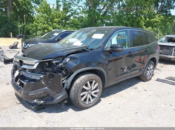 5FNYF6H59KB047004 2019 HONDA PILOT Black Front left