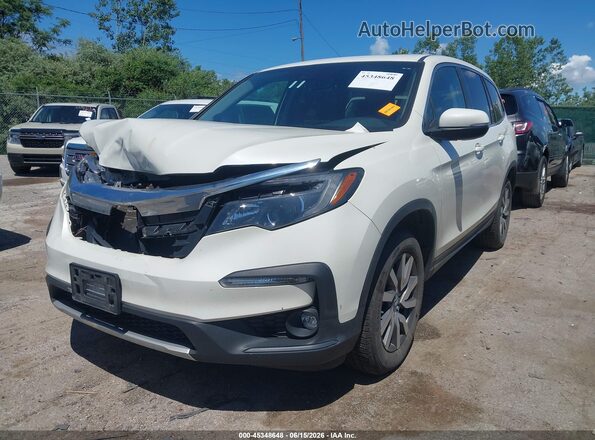 5FNYF6H59KB050372 2019 HONDA PILOT White Vista tres cuartos delantera izquierda