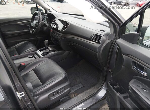 5FNYF6H59KB094341 2019 HONDA PILOT Серый Вид салона спереди