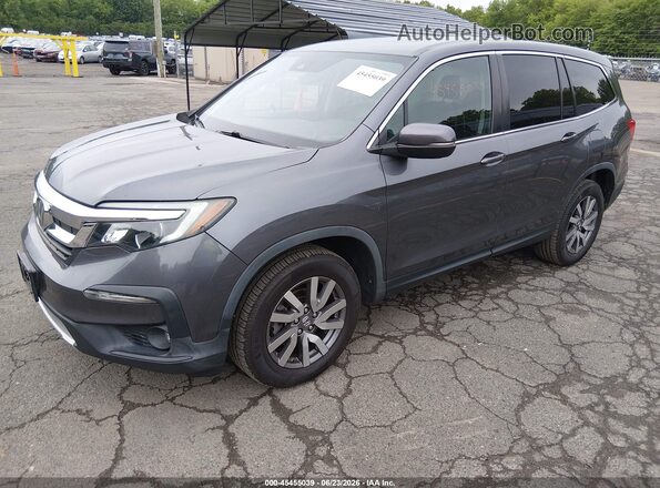 5FNYF6H59KB094341 2019 HONDA PILOT Серый Передняя левая четверть