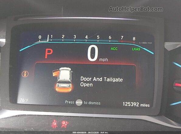 5FNYF6H59KB094341 2019 HONDA PILOT Серый 